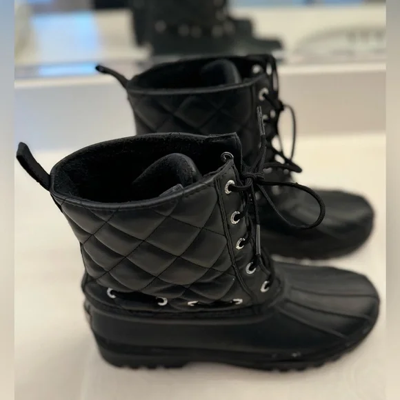 Sperry Top-Sider Women's Gosling Duck Boots size 7 black on black - Picture 7 of 9
